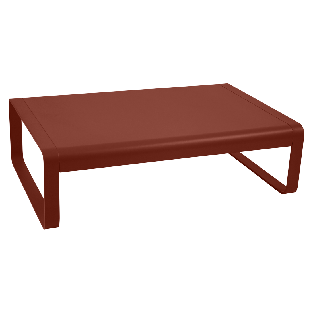 Table basse bellevie ocre rouge