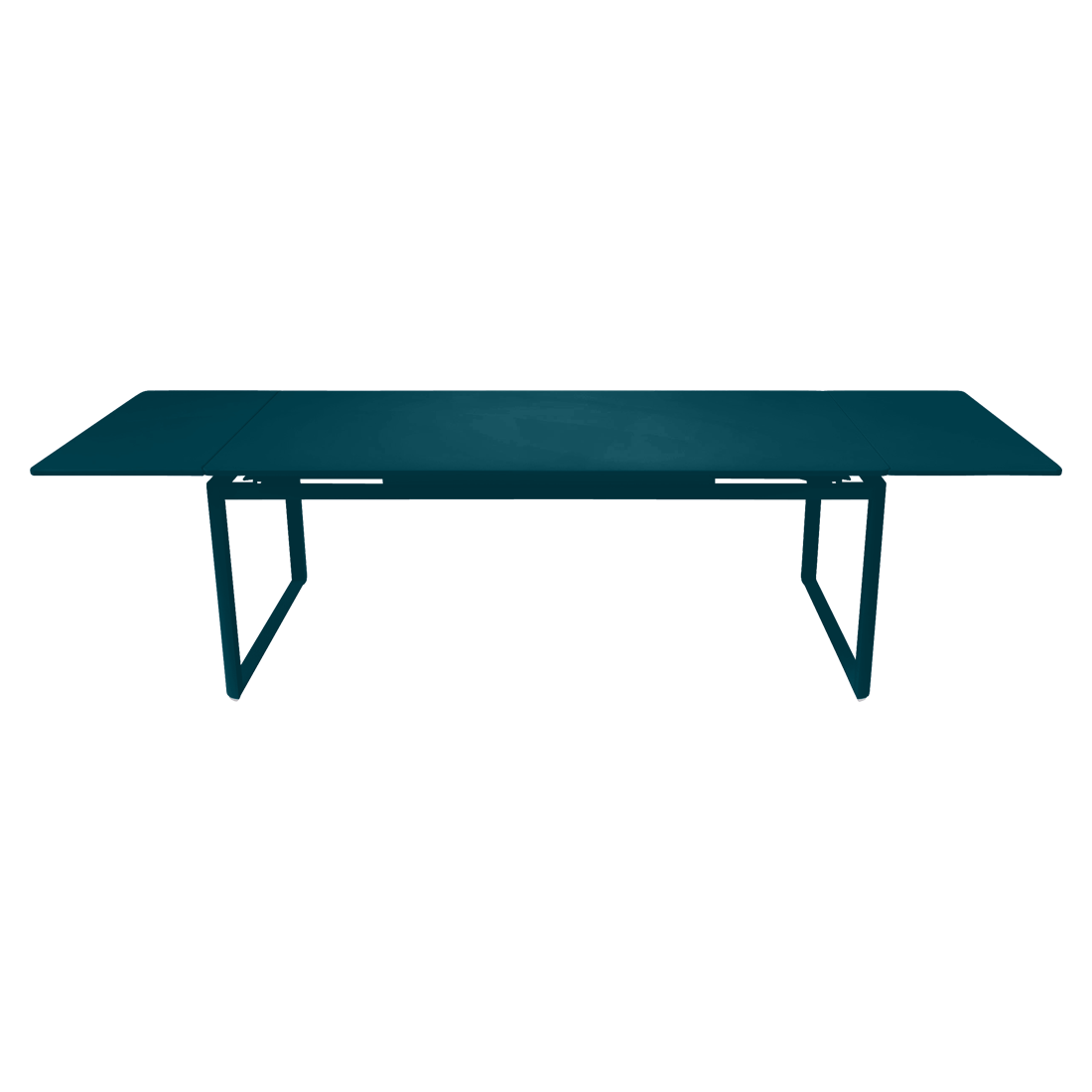 Table à allonges 200/300 x 100 cm biarritz bleu acapulco