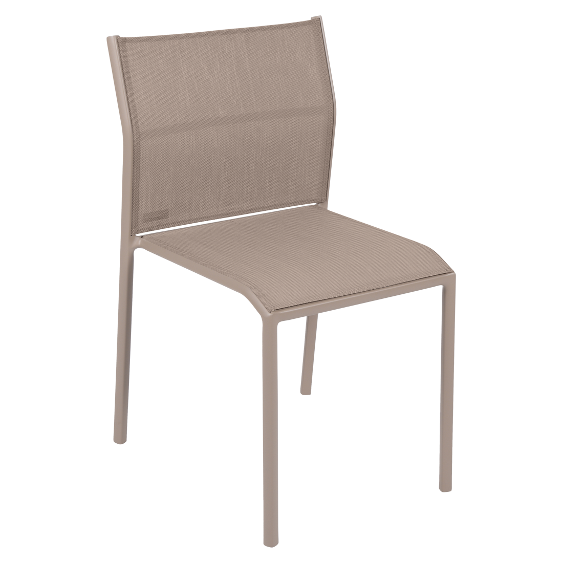 chaise de jardin, chaise en métal et toile muscade