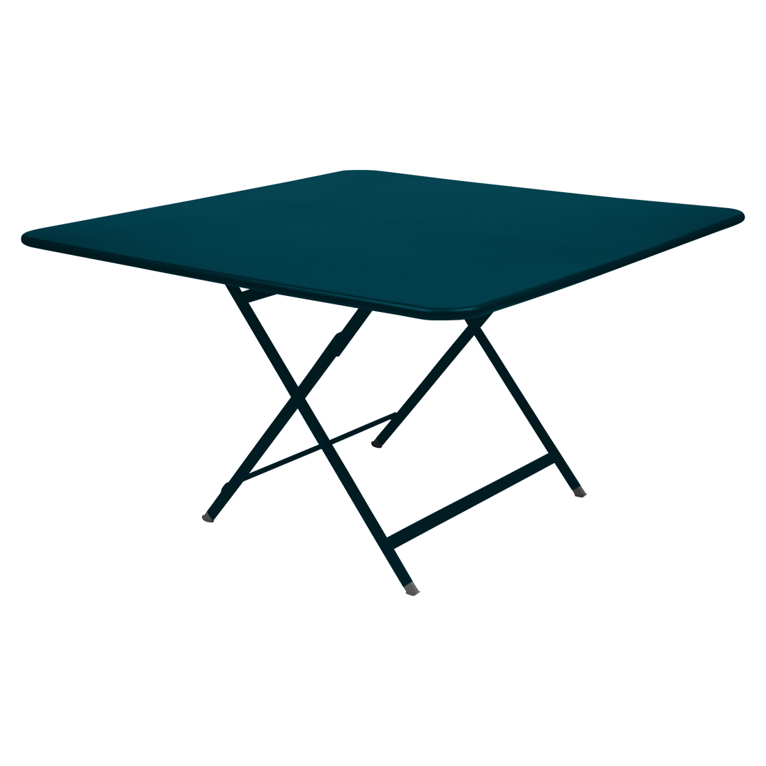table de jardin pliante, table metal carree, table metal 8 personnes, table de jardin bleu, table metal bleu