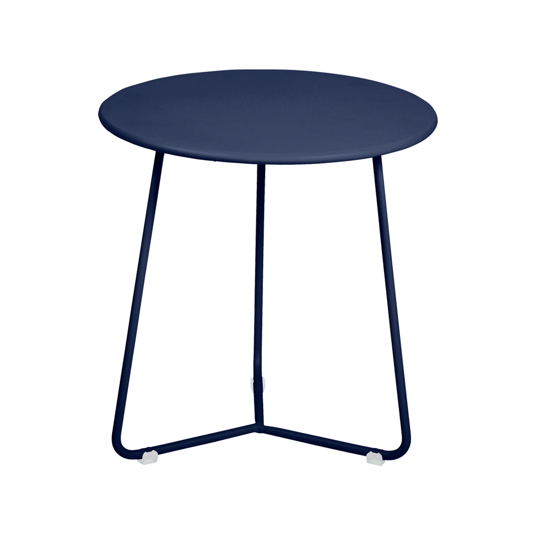 tabouret bas metal, table de chevet, table d appoint, petite table basse bleu fonce