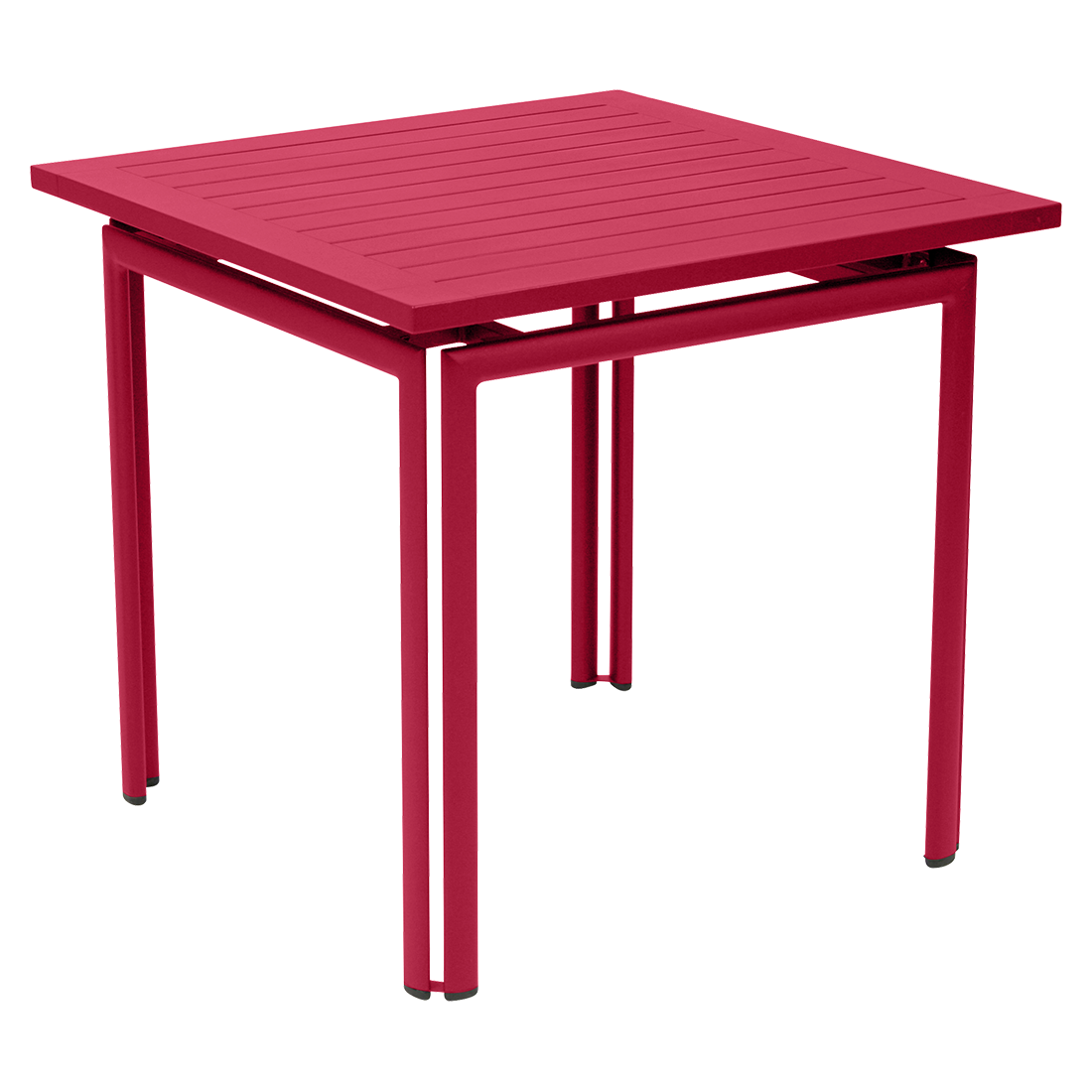 table metal, table de jardin, table rectangulaire, table rose, table 4 personnes