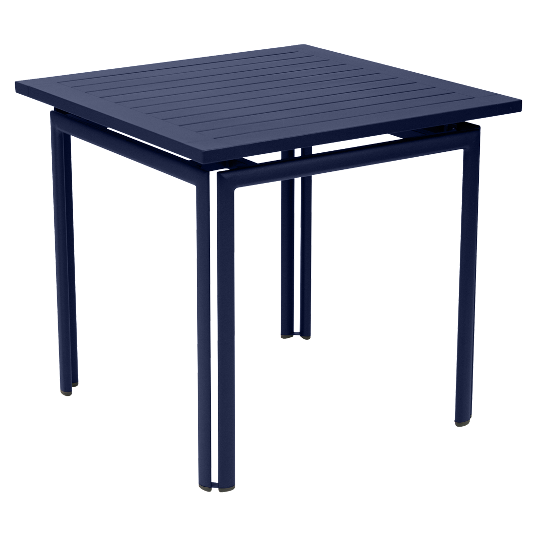 table metal, table de jardin, table rectangulaire, table bleu, table 4 personnes