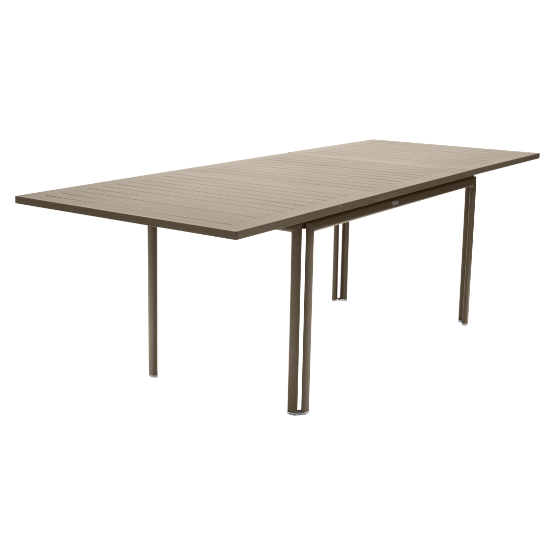 table metal, table de jardin, table rectangulaire, table beige