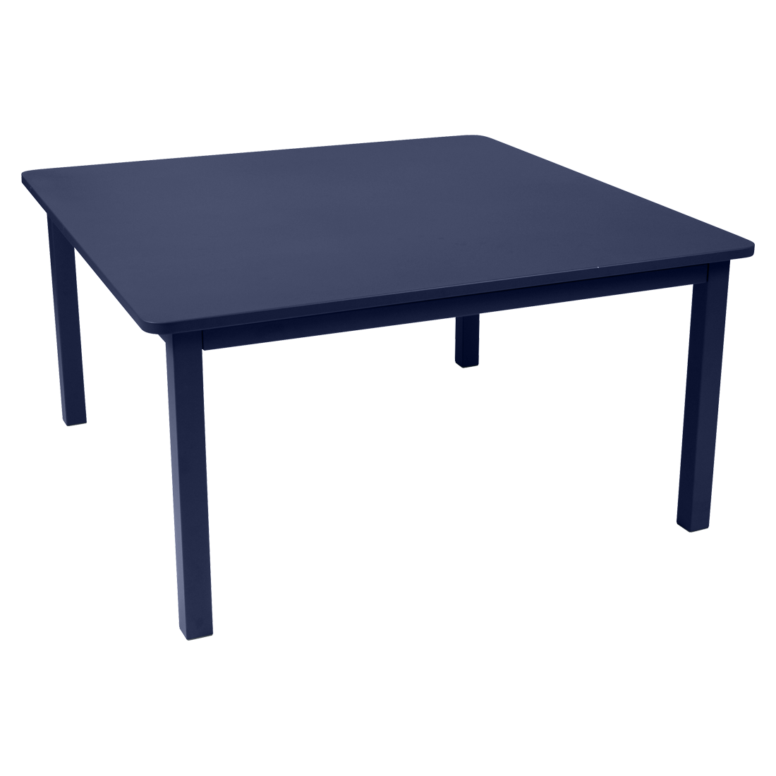 table de jardin, table metal, table carre, table 8 personnes, table bleu