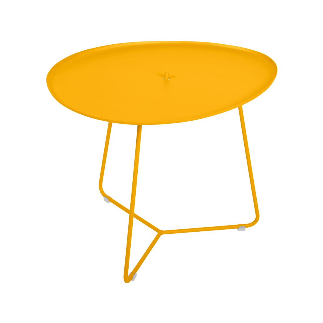 table basse metal, table basse fermob, table basse de jardin, table basse jaune
