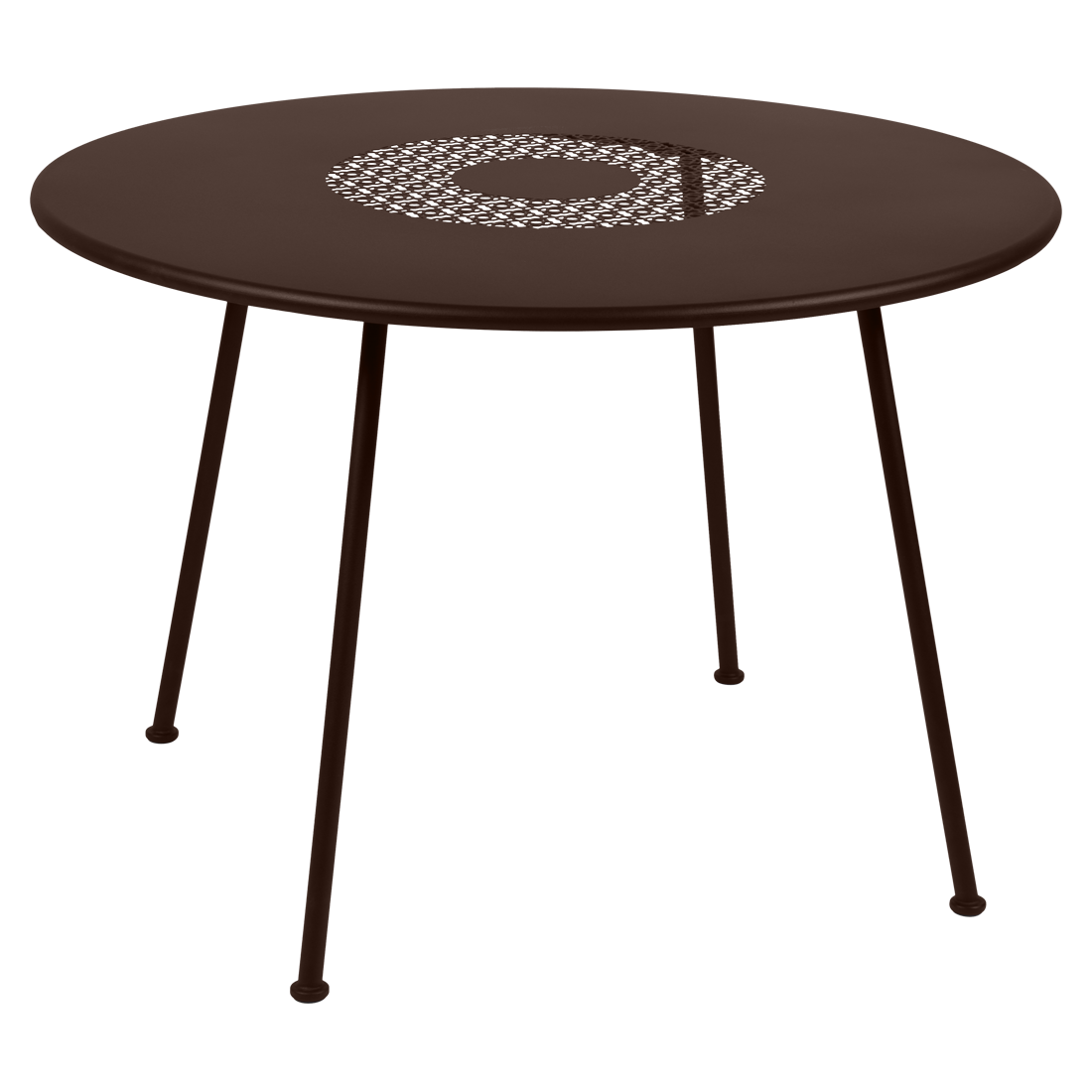 Table Ø 110 cm lorette rouille
