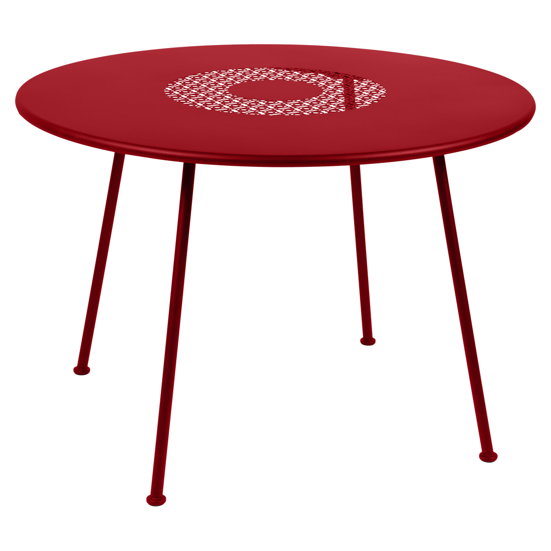 Table Ø 110 cm lorette coquelicot