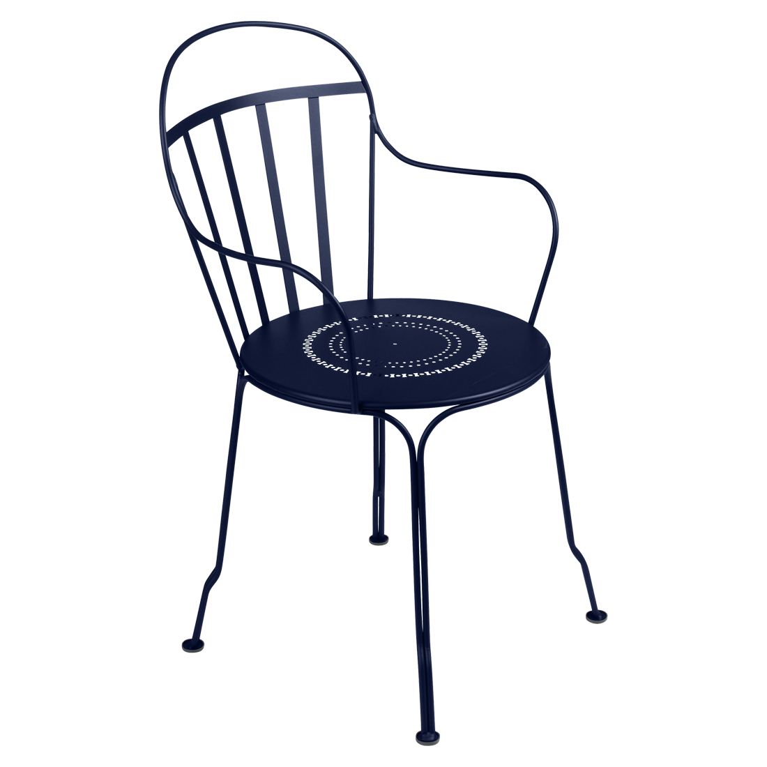 chaise metal, chaise fermob, chaise de jardin, chaise bleu