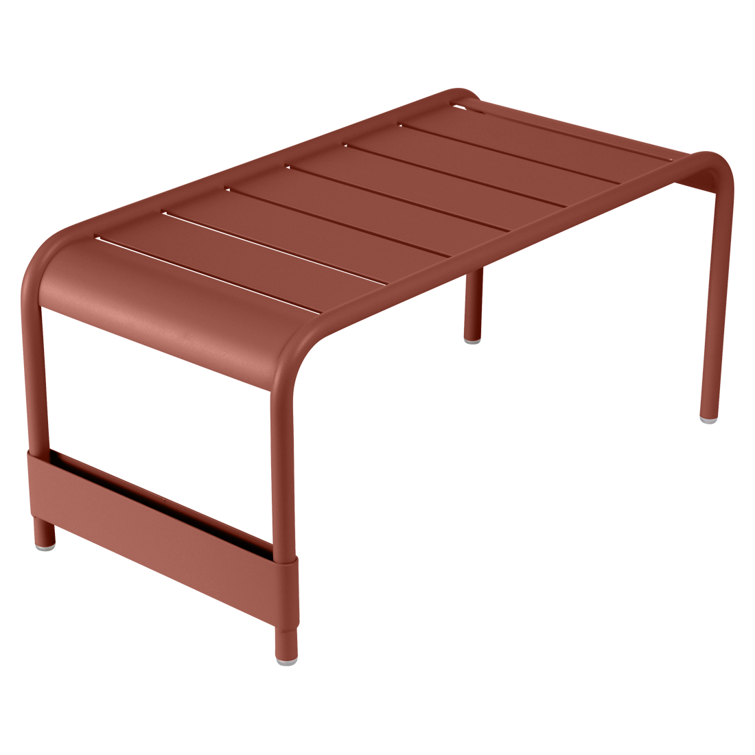Grande table basse / Banc luxembourg ocre rouge