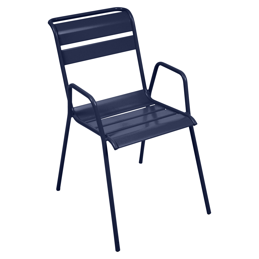 chaise metal, chaise de jardin, chaise bleu