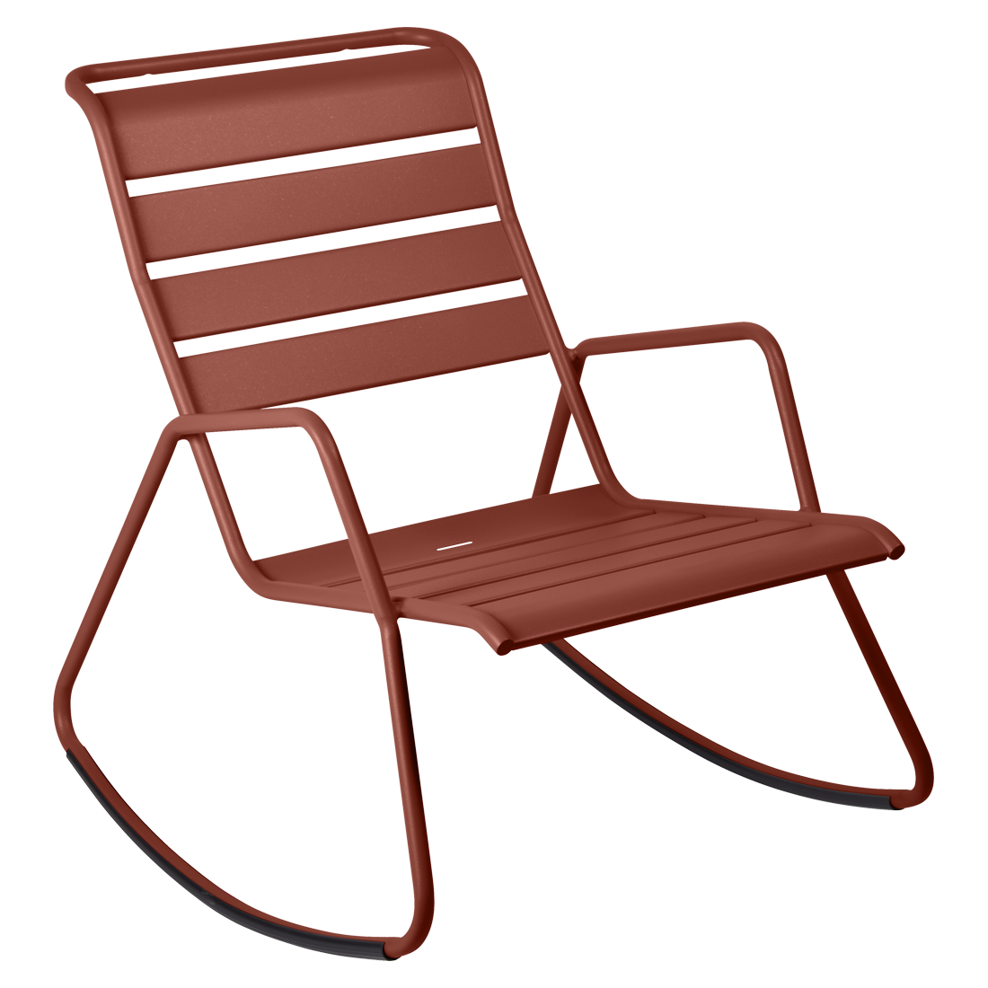 Rocking chair monceau ocre rouge