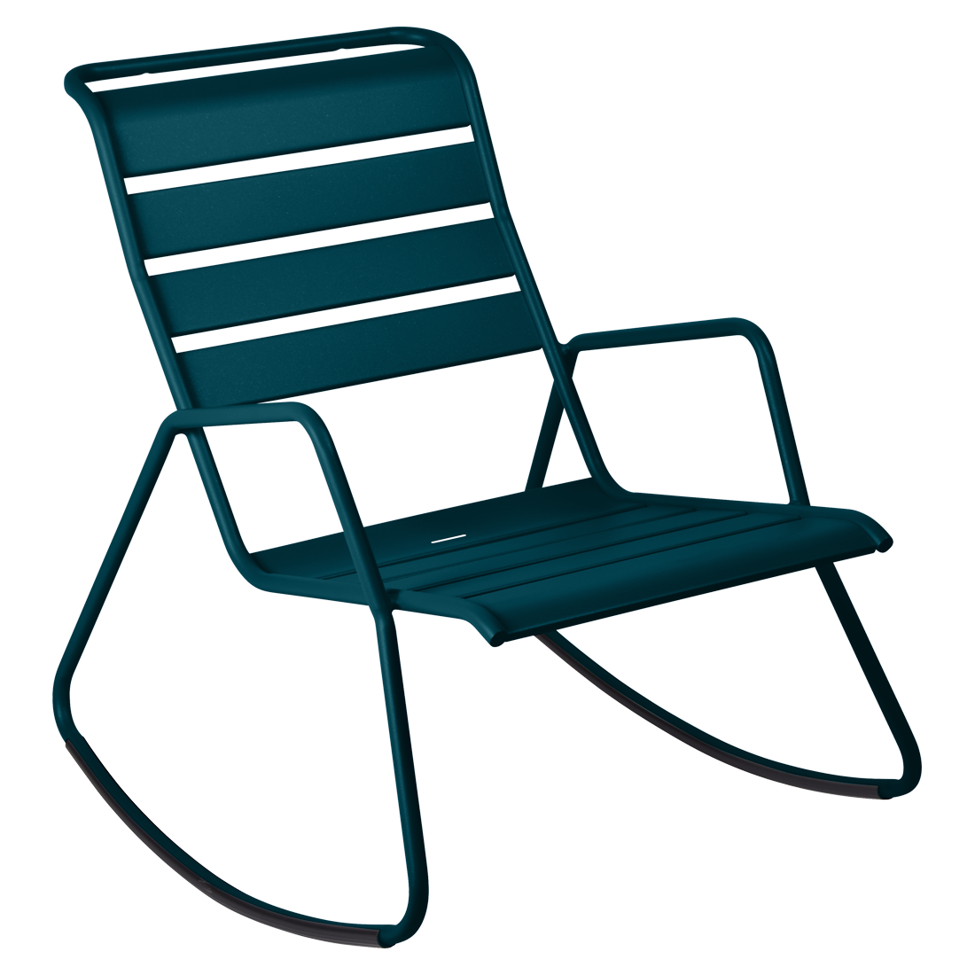 Rocking chair monceau bleu acapulco