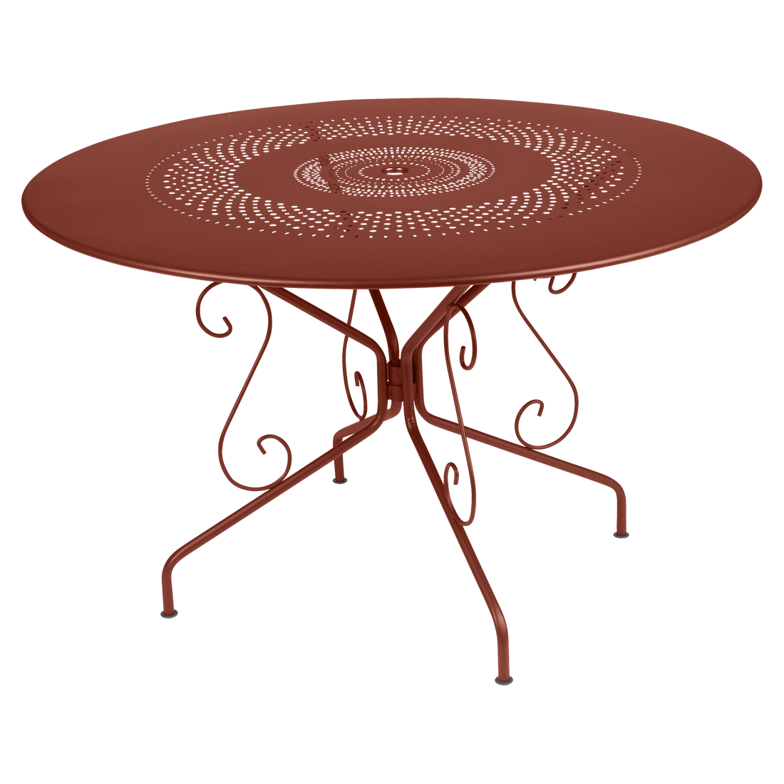 Table Ø 117 cm montmartre ocre rouge