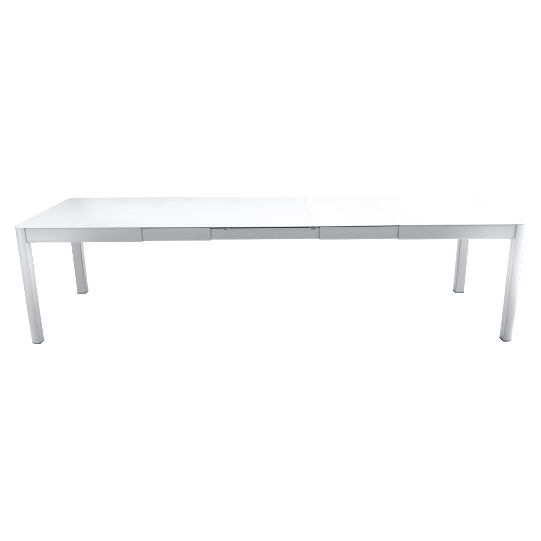 table de jardin blanche, table metal allonge, table metal a rallonge, table metal rectangulaire, table fermob allonge
