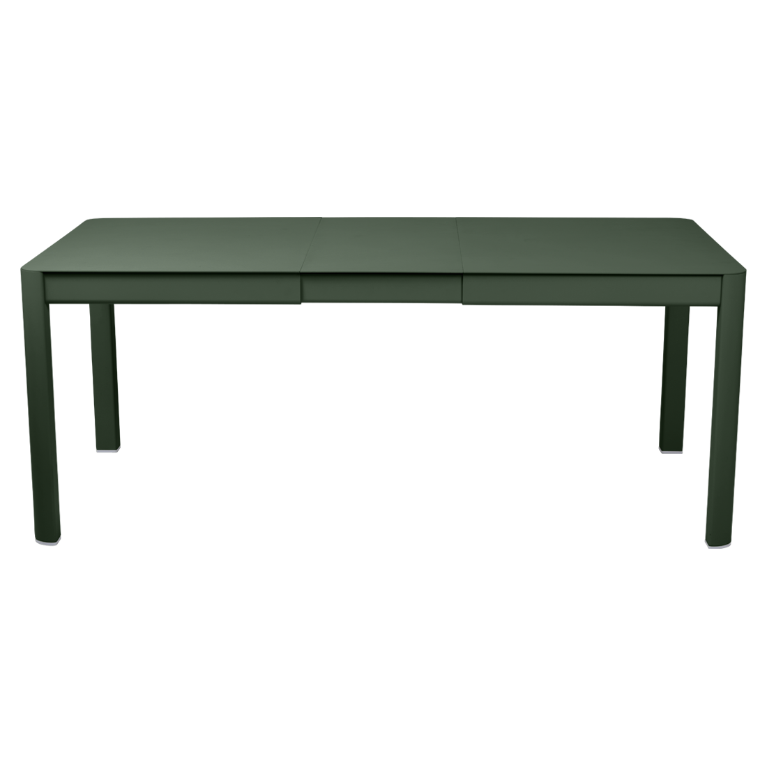 table de jardin verte, table metal allonge, table metal a rallonge, table metal rectangulaire, table fermob allonge