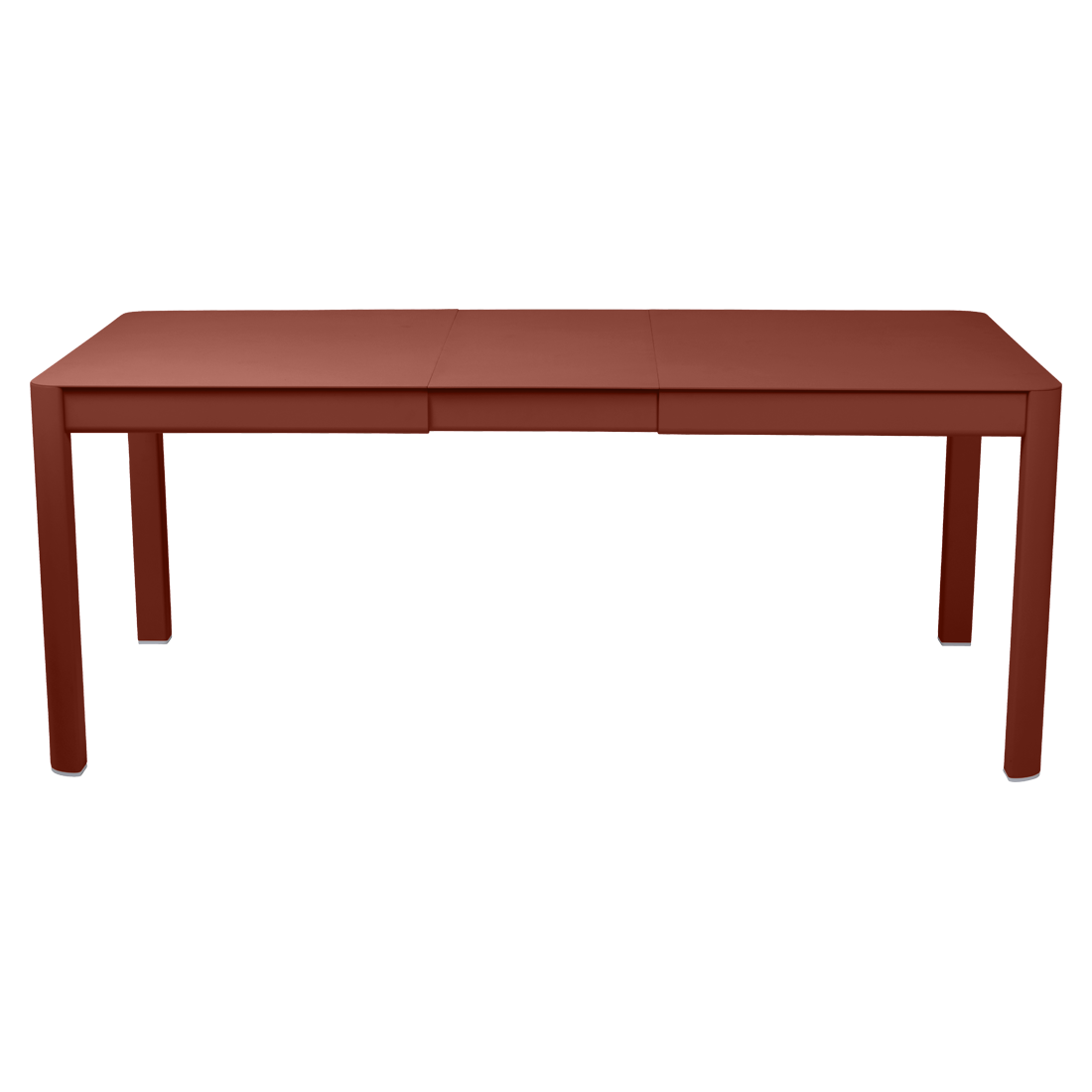 Table 1 allonge 149/191 x 100 cm ribambelle ocre rouge