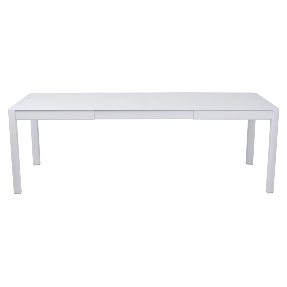 table de jardin blanche, table metal allonge, table metal a rallonge, table metal rectangulaire, table fermob allonge