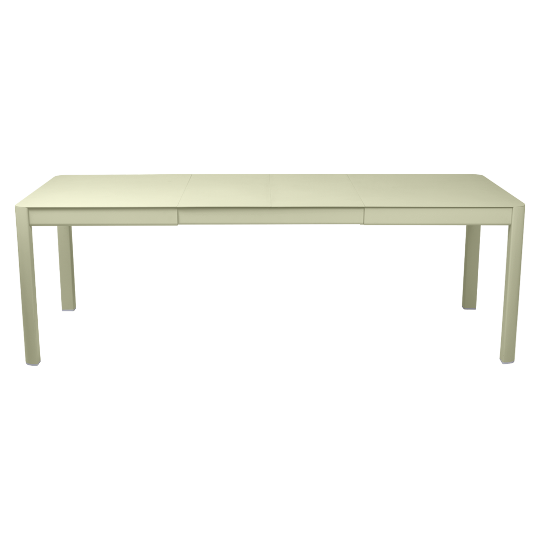 table de jardin vert, table metal allonge, table metal a rallonge, table metal rectangulaire, table fermob allonge