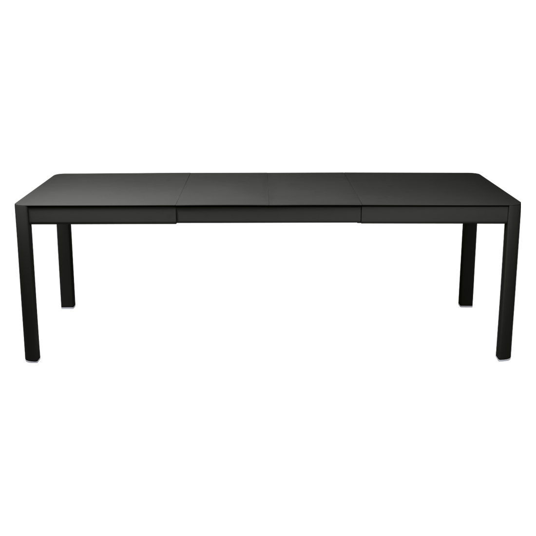 table de jardin noir, table metal allonge, table metal a rallonge, table metal rectangulaire, table fermob allonge