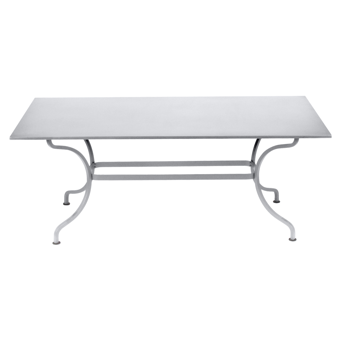 table de jardin, table metal, table rectangulaire, table 8 personnes, table blanche