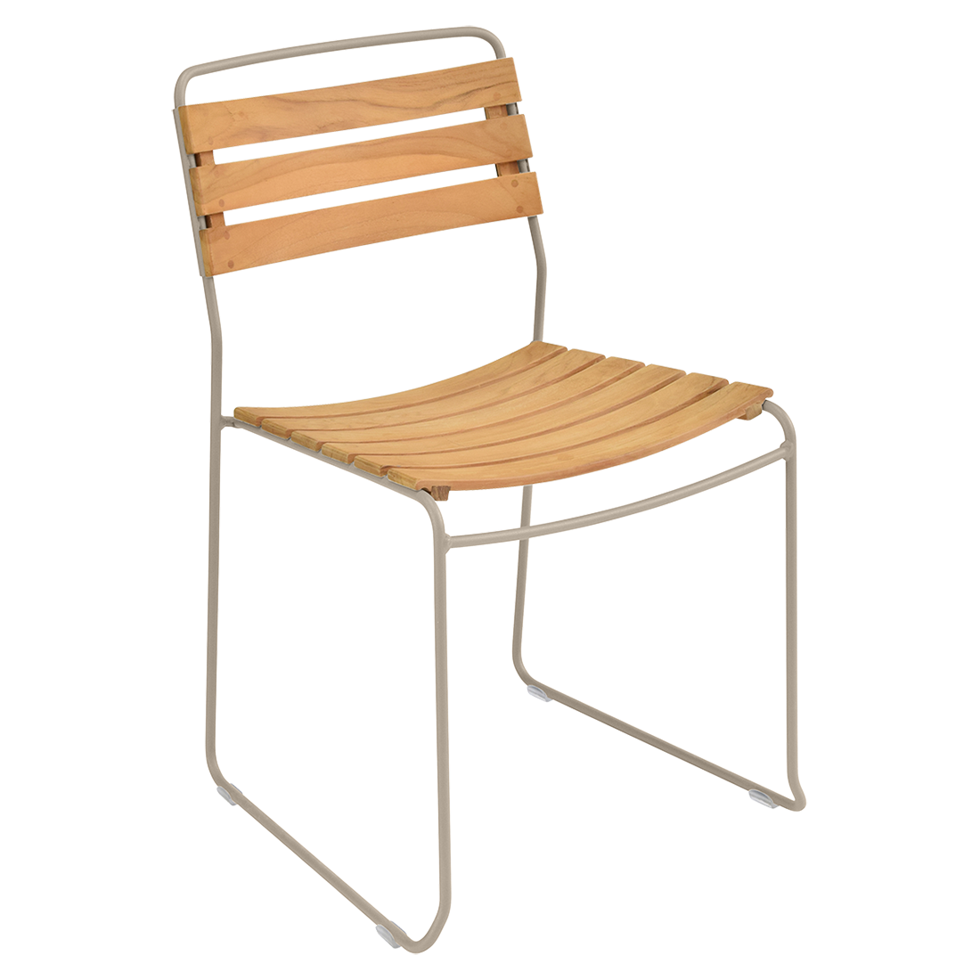 chaise surprising, chaise fermob, chaise bois et metal, chaise de jardin, chaise design, chaise bois et beige, guggenbichler