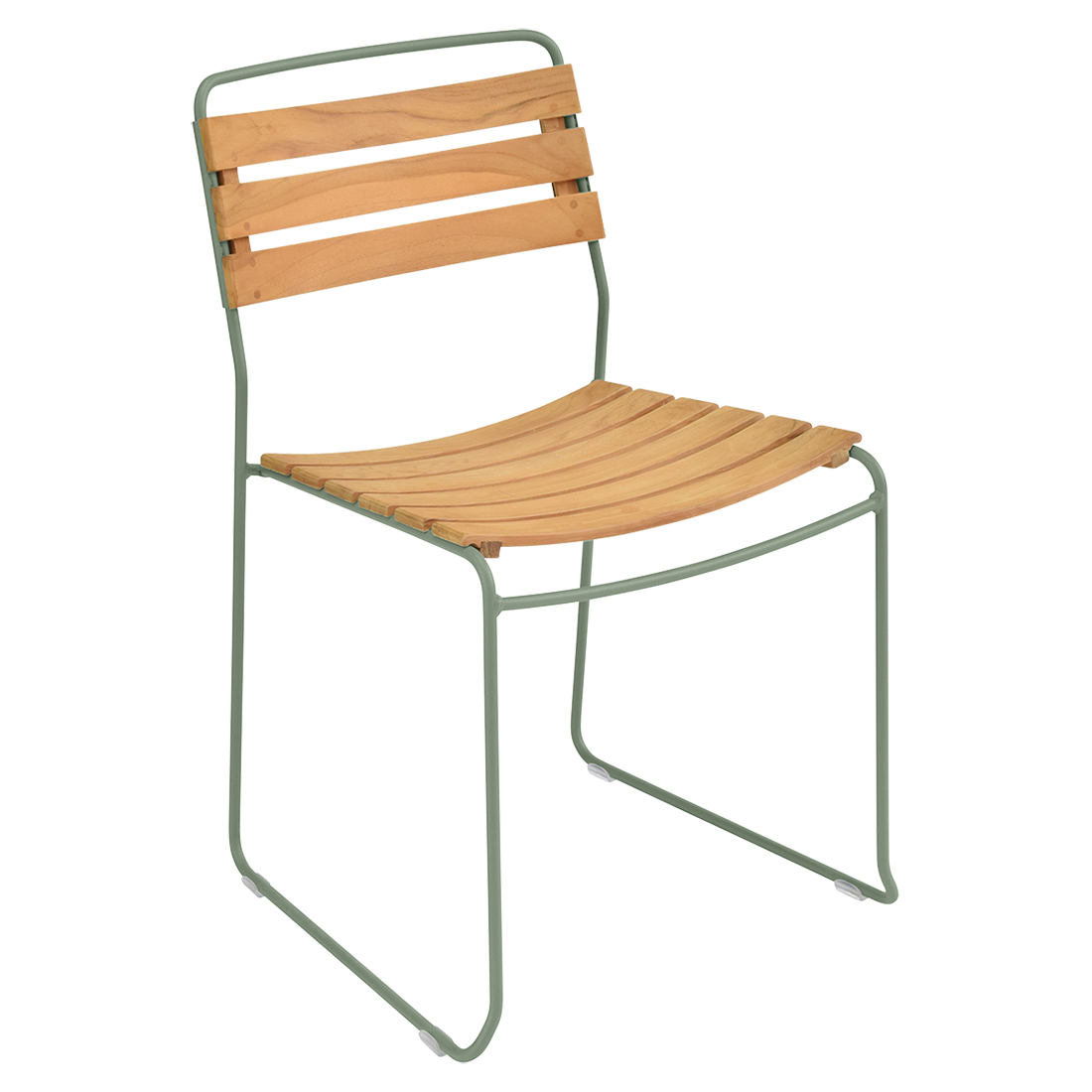 chaise surprising, chaise fermob, chaise bois et metal, chaise de jardin, chaise design, chaise bois et vert, guggenbichler