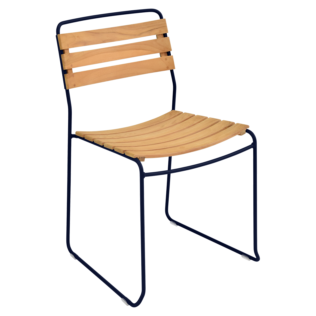 chaise surprising, chaise fermob, chaise bois et metal, chaise de jardin, chaise design, chaise bois et bleu, guggenbichler