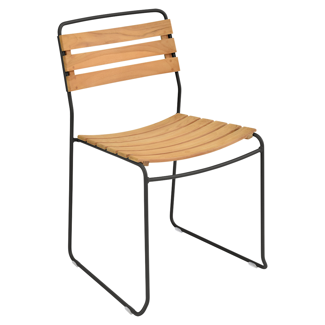 chaise surprising, chaise fermob, chaise bois et metal, chaise de jardin, chaise design, chaise bois et noir, guggenbichler