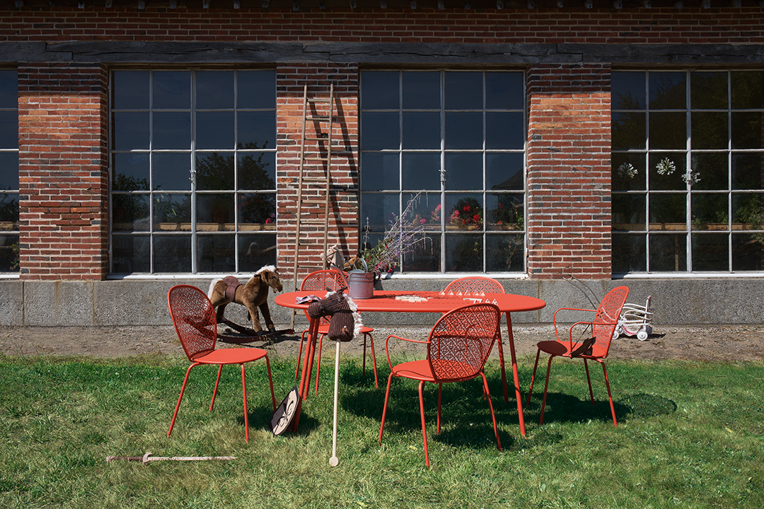 chaise metal, chaise design, table de jardin, mobilier terrasse, table metal