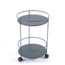 Small wheeled table double top